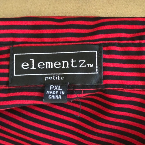 🌺Elementz vertical striped, button down shirt🌺 - Picture 8 of 8